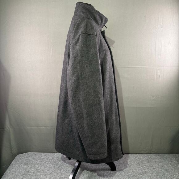 Joseph Abboud Coat Men’s M Wool Blend Jacket Formal Button Up Double Zip Gray - Picture 4 of 13